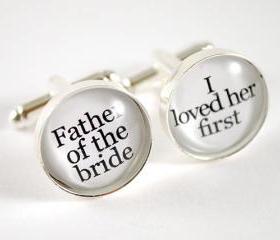 Wedding Father of the Bride Cufflinks